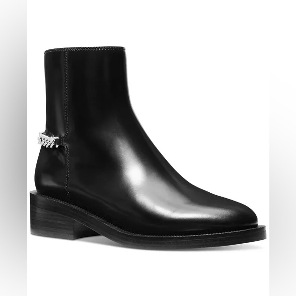 MSRP $328 MICHAEL KORS Carlisle Burnished Leather Boot Black